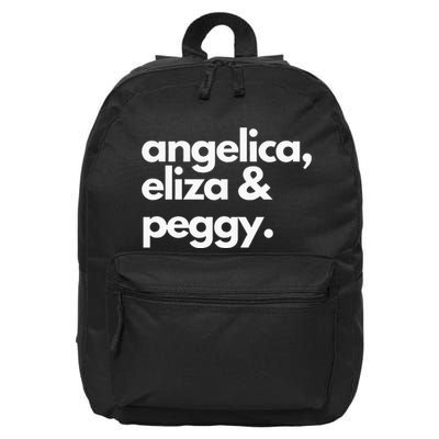 Angelica Eliza & Peggy Historic Hamilton 16 in Basic Backpack