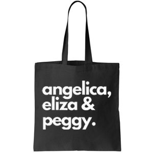 Angelica Eliza & Peggy Historic Hamilton Tote Bag