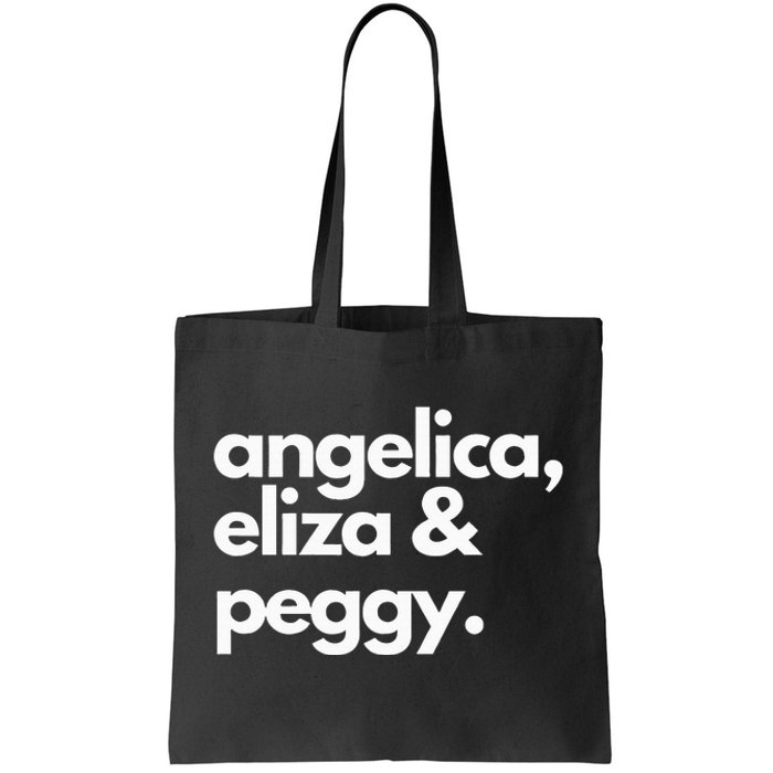 Angelica Eliza & Peggy Historic Hamilton Tote Bag