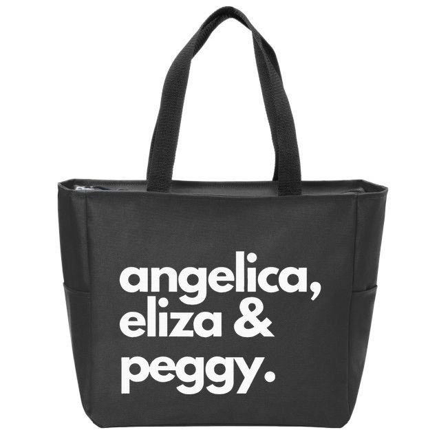 Angelica Eliza & Peggy Historic Hamilton Zip Tote Bag
