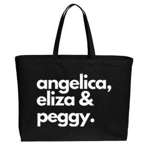 Angelica Eliza & Peggy Historic Hamilton Cotton Canvas Jumbo Tote