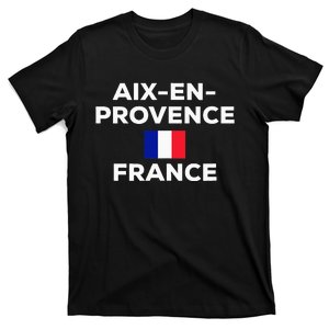 Aix En Provence France French Flag City Tourist Souvenir T-Shirt