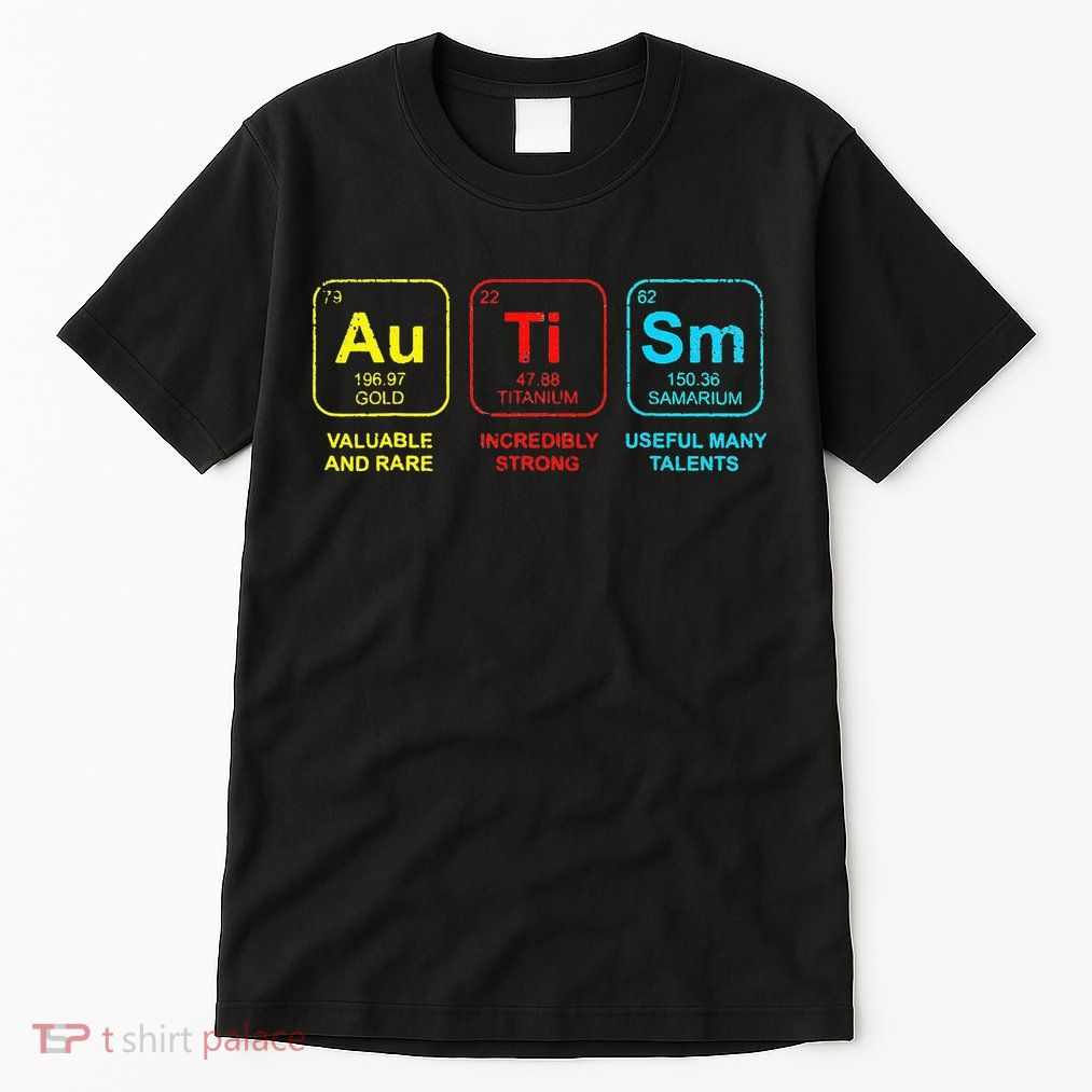 Autism Elements Periodic Table Awareness ASD Tall T-Shirt