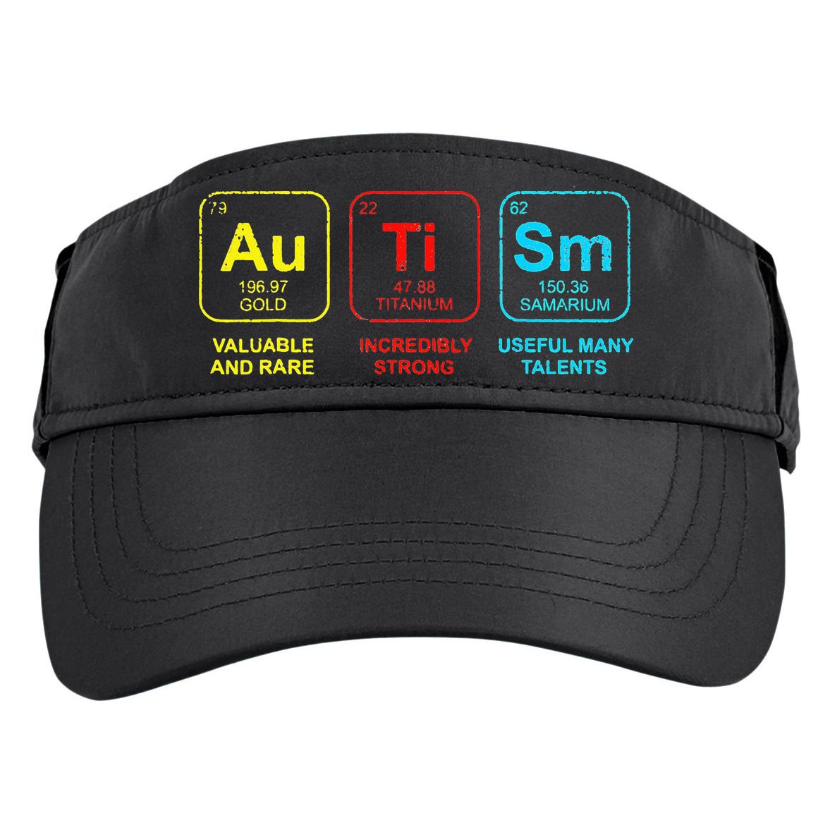 Autism Elements Periodic Table Awareness ASD Adult Drive Performance Visor