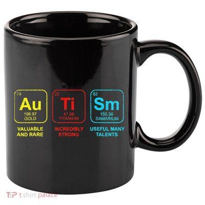 Autism Elements Periodic Table Awareness ASD 11oz C Handle Ceramic Mug