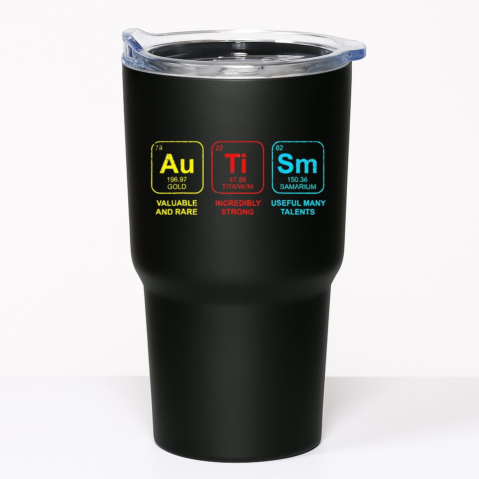 Autism Elements Periodic Table Awareness ASD Tumbler