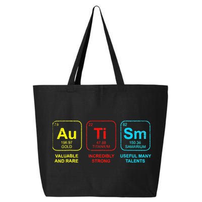 Autism Elements Periodic Table Awareness ASD 25L Jumbo Tote