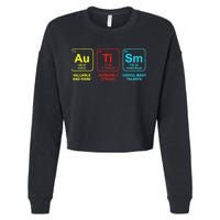 Autism Elements Periodic Table Awareness ASD Cropped Pullover Crew