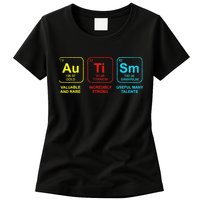 Autism Elements Periodic Table Awareness ASD Womens T-Shirt