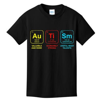 Autism Elements Periodic Table Awareness ASD Kids T-Shirt