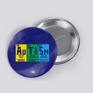 Autism Elets Periodic Table Asd Awareness Support Gift Button