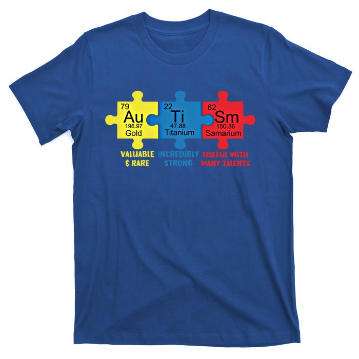 Autism Elets Periodic Table Awareness Asd Gift T-Shirt