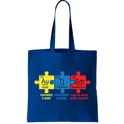 Autism Elets Periodic Table Awareness Asd Gift Tote Bag