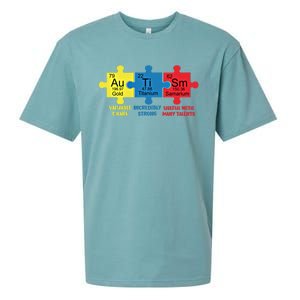 Autism Elets Periodic Table Awareness Asd Gift Sueded Cloud Jersey T-Shirt