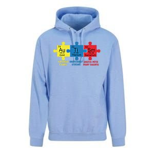 Autism Elets Periodic Table Awareness Asd Gift Unisex Surf Hoodie