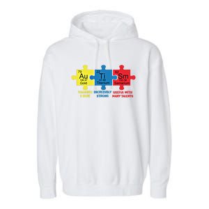 Autism Elets Periodic Table Awareness Asd Gift Garment-Dyed Fleece Hoodie