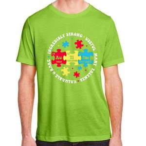 Autism Elets Periodic Table Awareness Asd Gift Adult ChromaSoft Performance T-Shirt