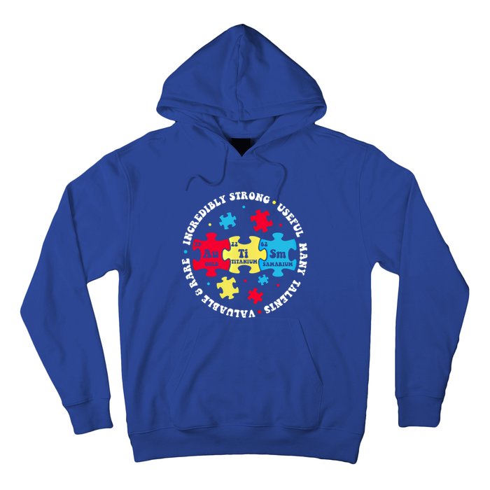 Autism Elets Periodic Table Awareness Asd Gift Hoodie