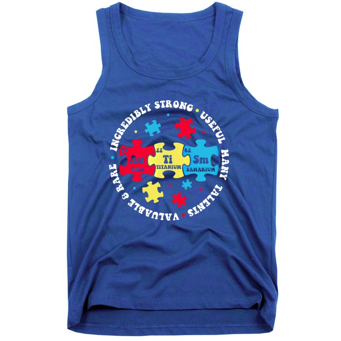 Autism Elets Periodic Table Awareness Asd Gift Tank Top