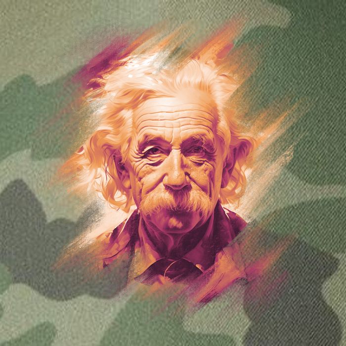 Albert Einstein Portrait Legacy Tie Dye Trucker Hat