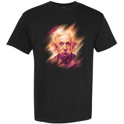 Albert Einstein Portrait Garment-Dyed Heavyweight T-Shirt