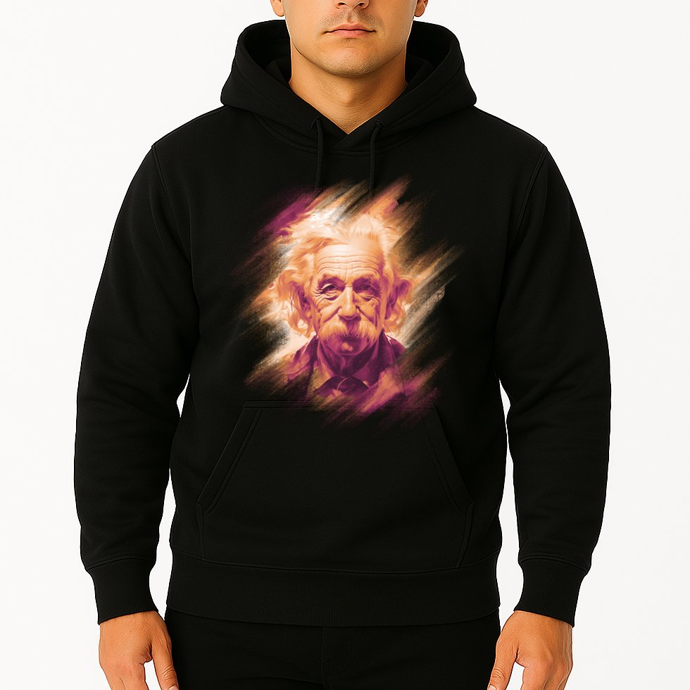 Albert Einstein Portrait Hoodie