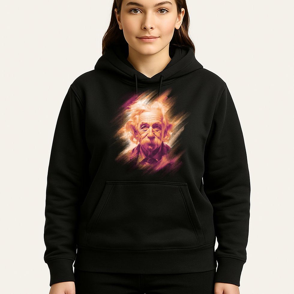 Albert Einstein Portrait Hoodie
