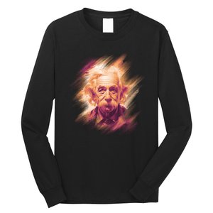 Albert Einstein Portrait Long Sleeve Shirt