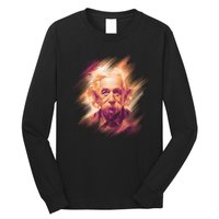 Albert Einstein Portrait Long Sleeve Shirt