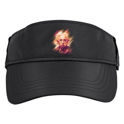 Albert Einstein Portrait Adult Drive Performance Visor