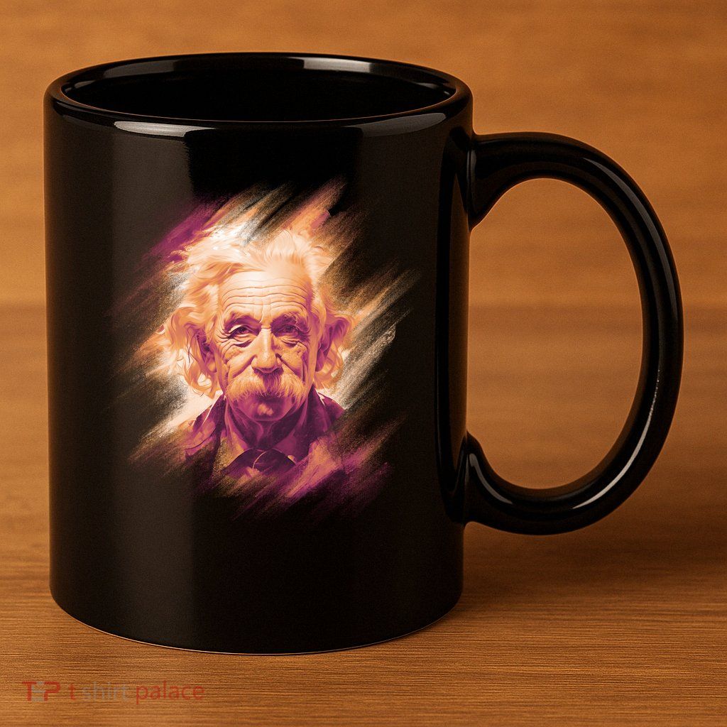Albert Einstein Portrait 11oz C Handle Ceramic Mug