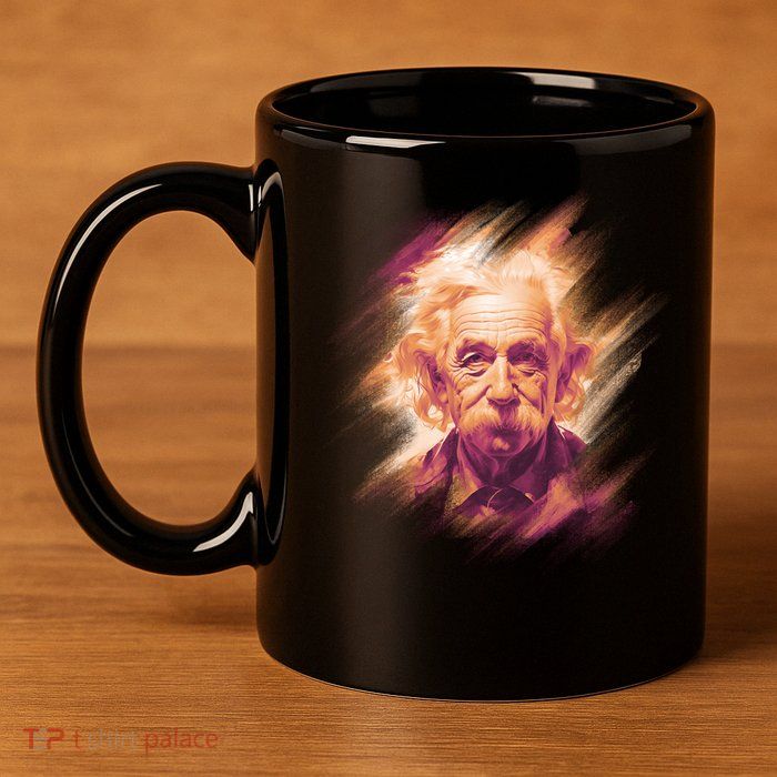 Albert Einstein Portrait 11oz C Handle Ceramic Mug