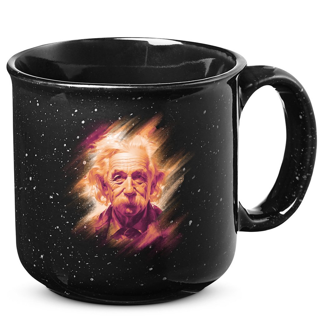 Albert Einstein Portrait 15oz Campfire Ceramic Mug