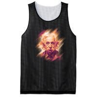 Albert Einstein Portrait Mesh Reversible Basketball Jersey Tank