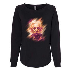 Albert Einstein Portrait Womens California Wash Sweatshirt