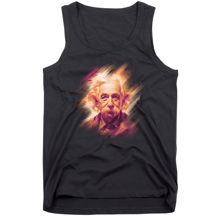 Albert Einstein Portrait Tank Top