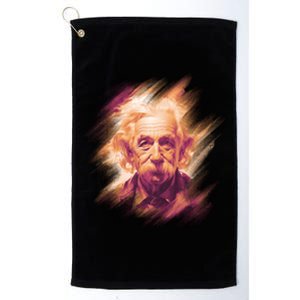 Albert Einstein Portrait Platinum Collection Golf Towel