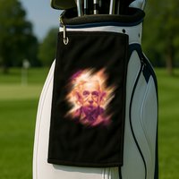 Albert Einstein Portrait Golf Towel