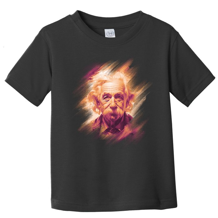 Albert Einstein Portrait Toddler T-Shirt