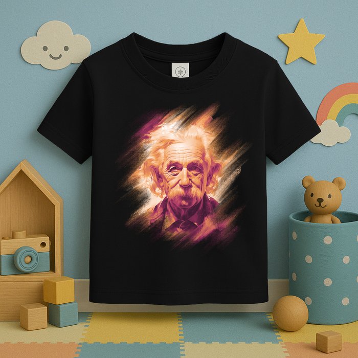 Albert Einstein Portrait Toddler T-Shirt