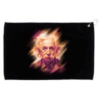 Albert Einstein Portrait Grommeted Golf Towel