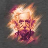 Albert Einstein Portrait Vector Backpack