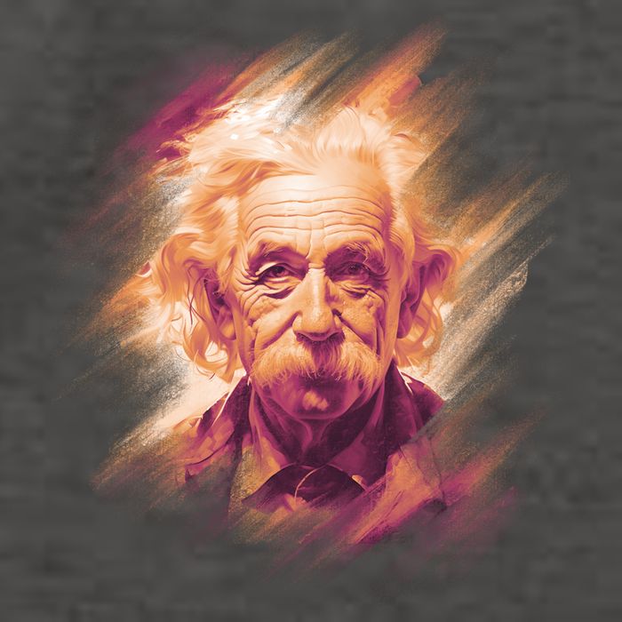 Albert Einstein Portrait Vector Backpack