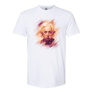 Albert Einstein Portrait Softstyle CVC T-Shirt