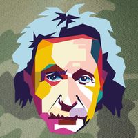 Albert Einstein Pop Art Legacy Tie Dye Trucker Hat