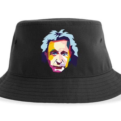 Albert Einstein Pop Art Sustainable Bucket Hat