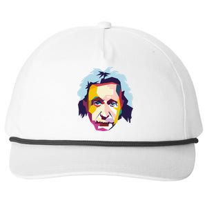 Albert Einstein Pop Art Snapback Five-Panel Rope Hat