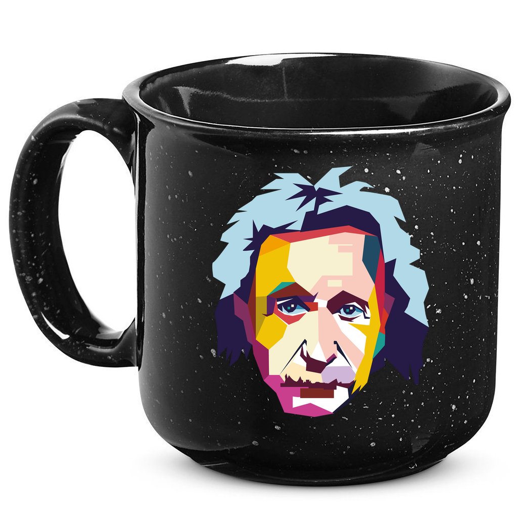 Albert Einstein Pop Art 15oz Campfire Ceramic Mug