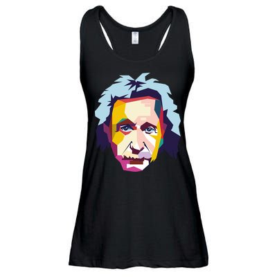 Albert Einstein Pop Art Ladies Essential Flowy Tank