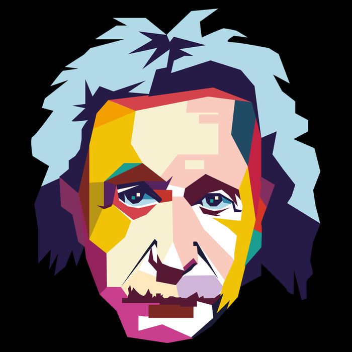 Albert Einstein Pop Art Flatbill Hat